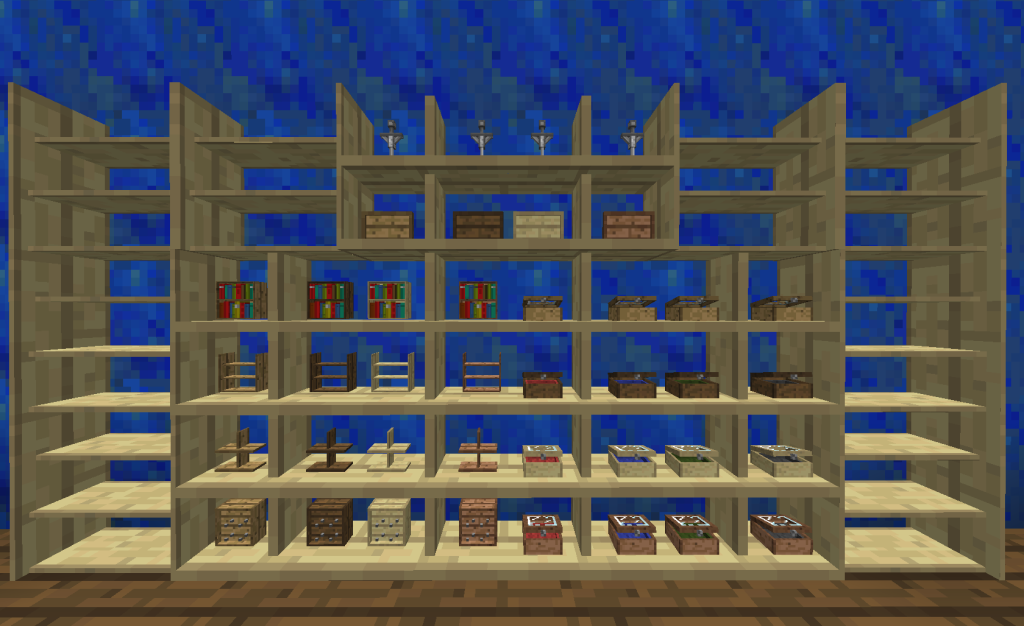 minecraft shelves mod